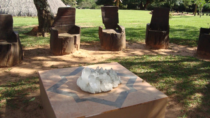 Turistas podem meditar e relaxar na Pousada e Spa Holístico Canto dos Xamãs / Crédito: Raquel Koreeda